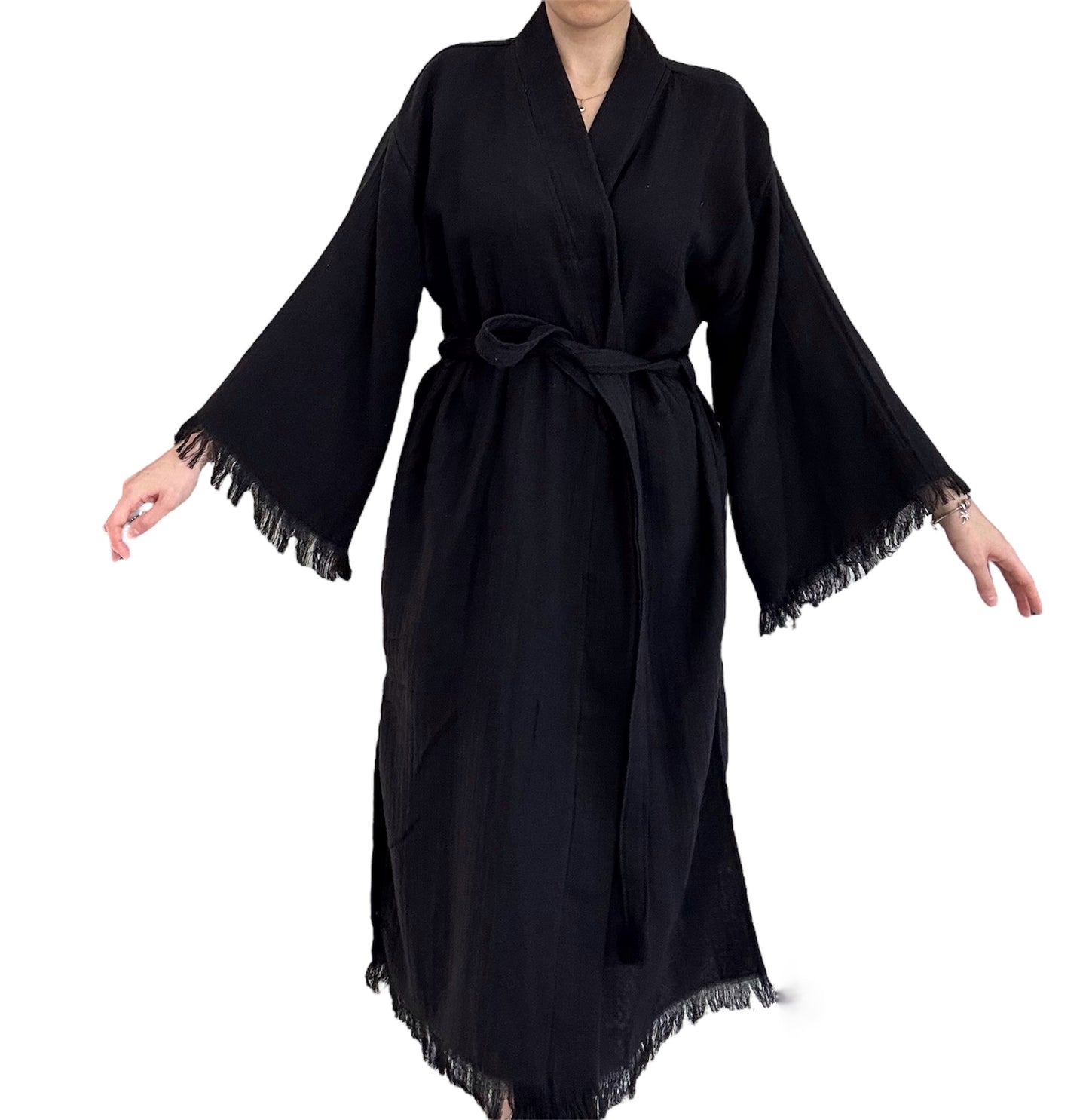 Black Kimono Robe