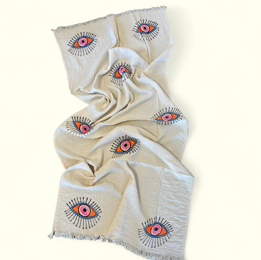 Evil Eye Towel Multi Color