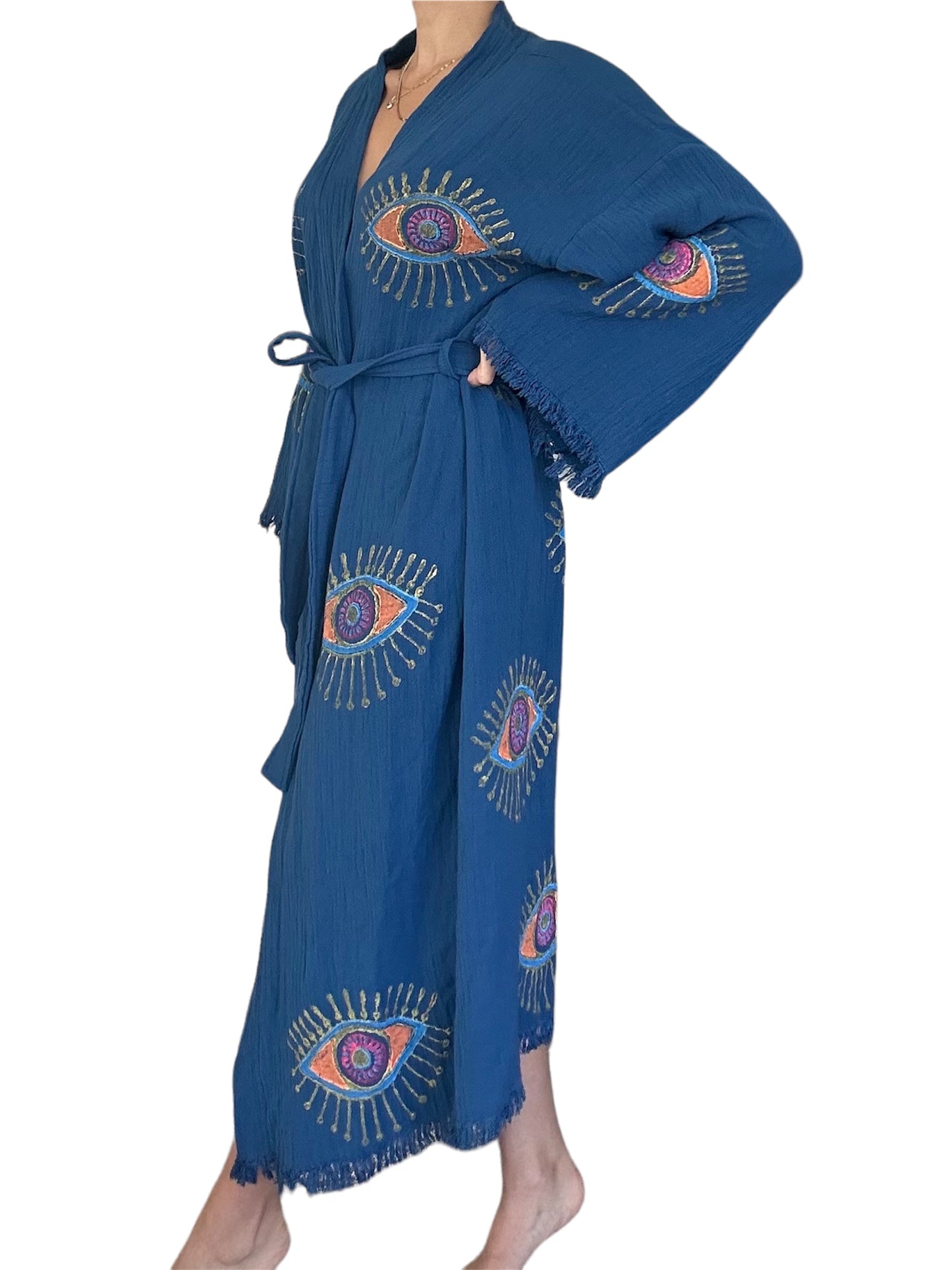 Kimono Mauvais Oeil Bleu Royal