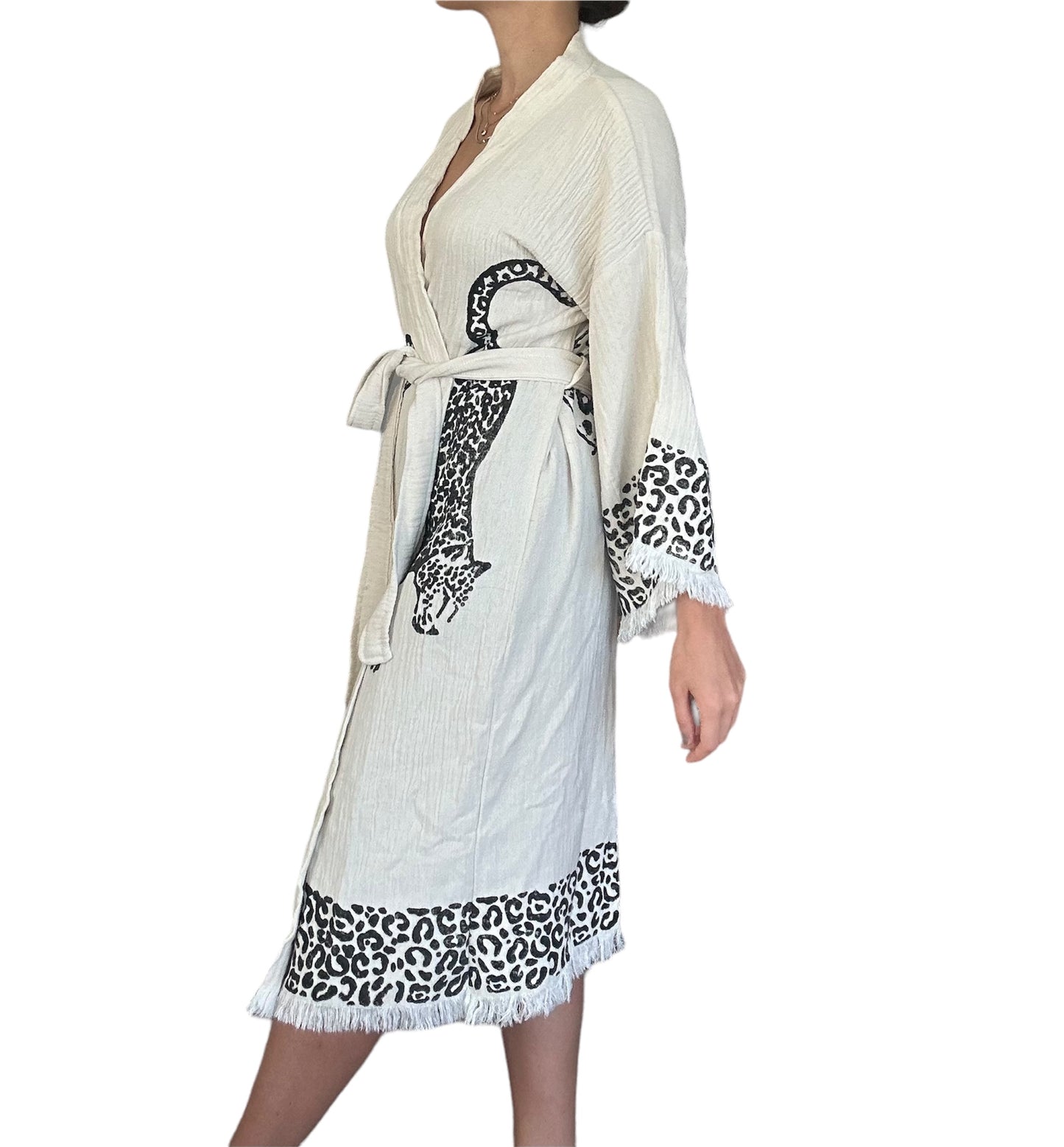 Leopard Kimono Robe