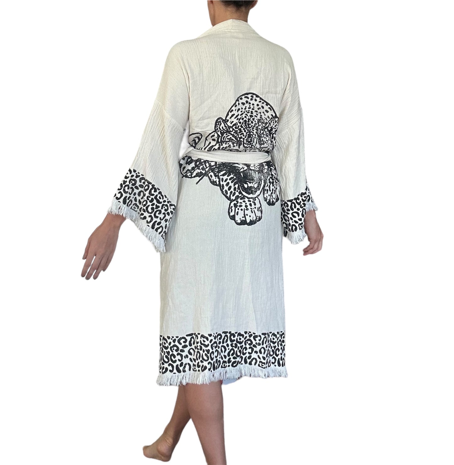 Leopard Kimono Robe