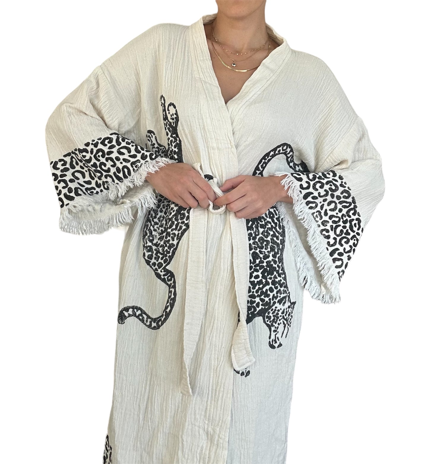 Leopard Kimono Robe