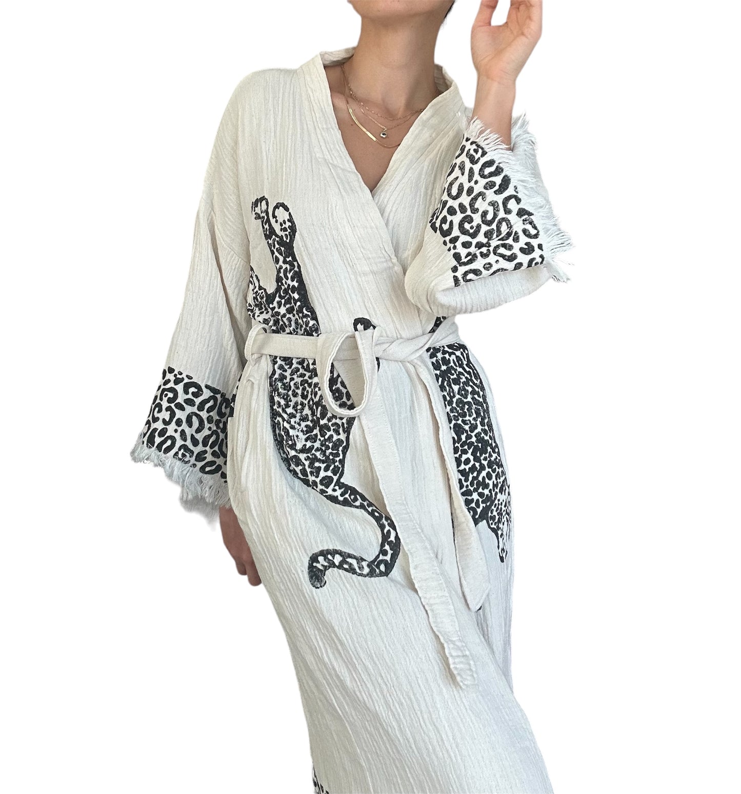 Leopard Kimono Robe